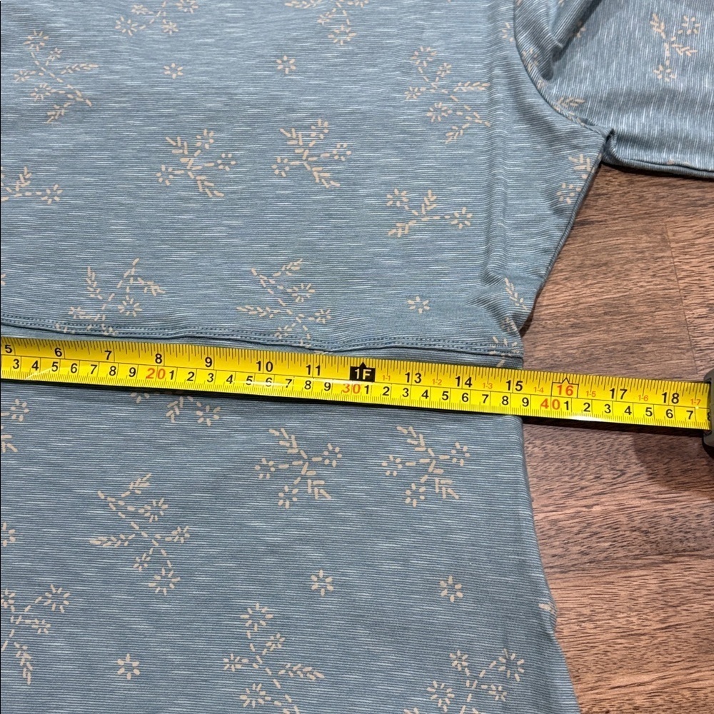 Toad & Co Womens Knit Dress Size Medium Knee Length 3/4 Sleeve V-Neck. Blue - Picture 7 of 10